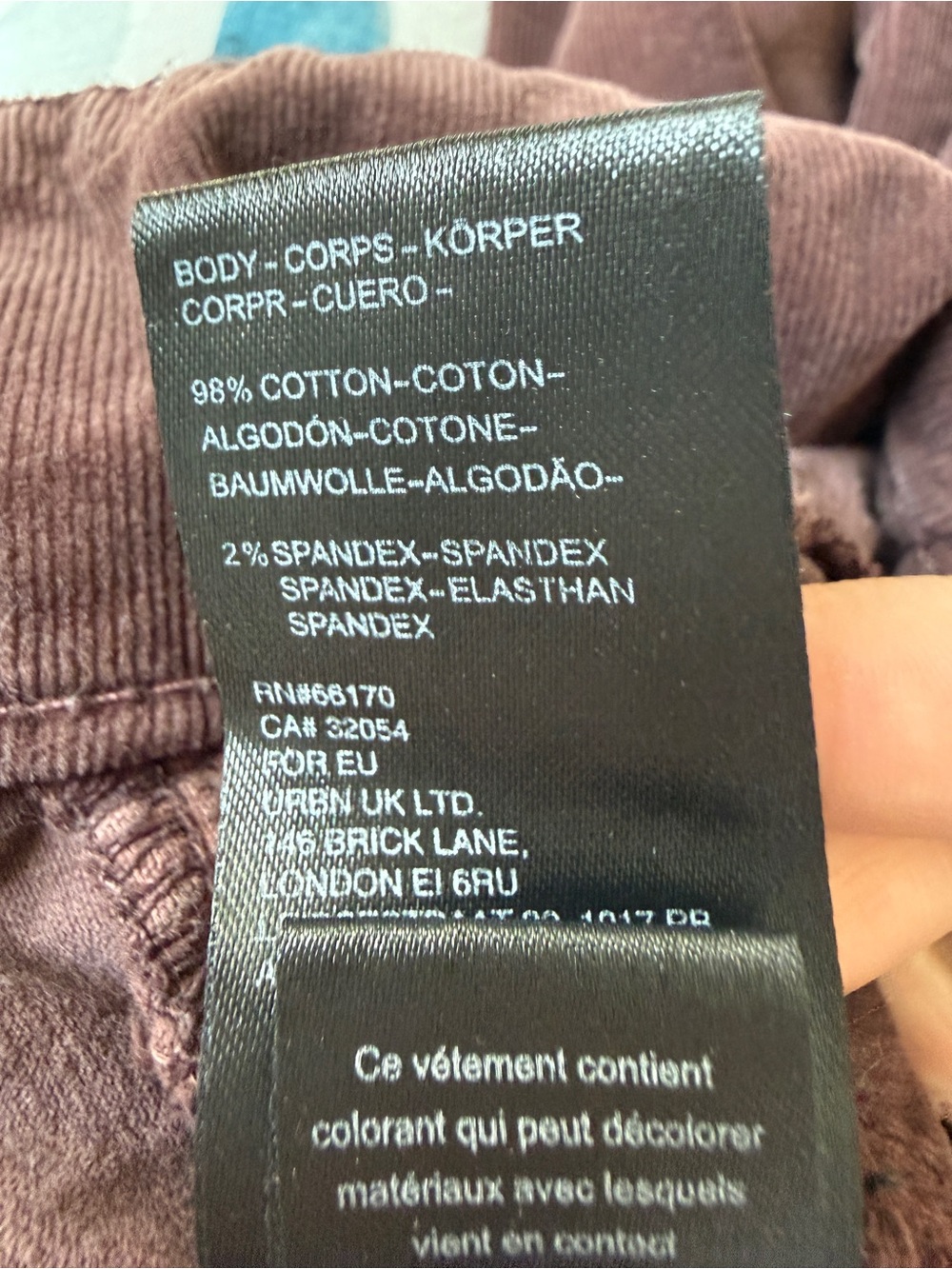 We the Free Corduroy Women's Flare Jeans in Deep Brown - Picture 8 of 8